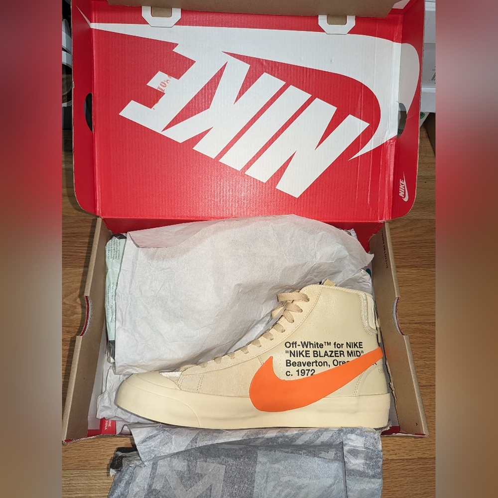 NIB Nike X Off-White The 10: Blazer Mid "All Hallows Eve" Sneakers - Picture 7 of 15